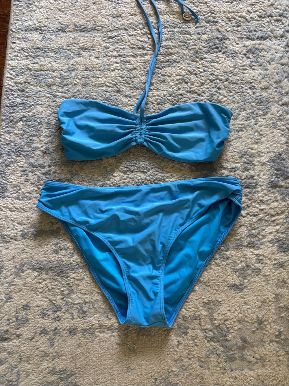 Ramy Brook Bright Blue Bandeau Bikini Set